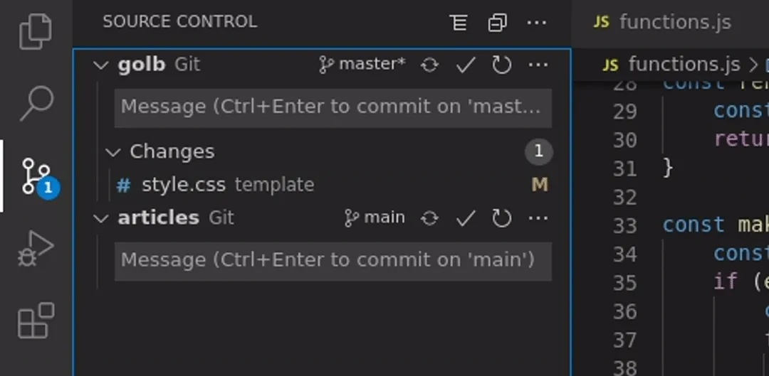 How to commit and push